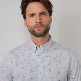 Chemise à imprimé all-over N°427 - Chalk white - Petrol Industries