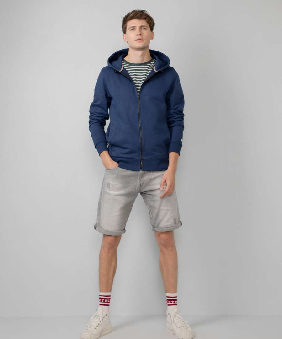 Sweat à capuche zippé - Petrol blue - Petrol industries