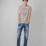 T-shirt N°605 avec illustration - Light Grey Melee - Petrol Industries