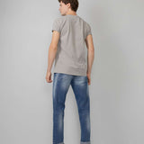 T-shirt N°605 avec illustration - Light Grey Melee - Petrol Industries
