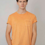 Tee shirt avec poche n°660 - Orange smoothie - Petrol industries