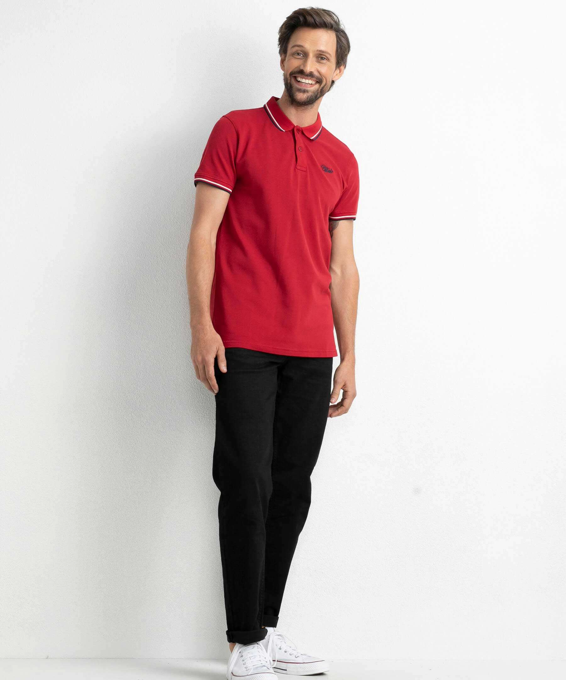 Polo manches courtes classique - Fire Red - Petrol Industries