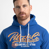 Sweat à capuche avec logo - Imperial Blue - Petrol Industries
