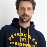 Sweat à capuche à logo - Midnight Navy - Petrol Industries