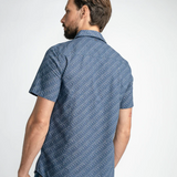 Chemise imprimée à manches courtes - Stone blue - PETROL INDUSTRIES