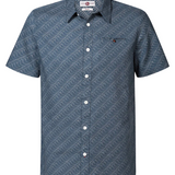 Chemise imprimée à manches courtes - Stone blue - PETROL INDUSTRIES