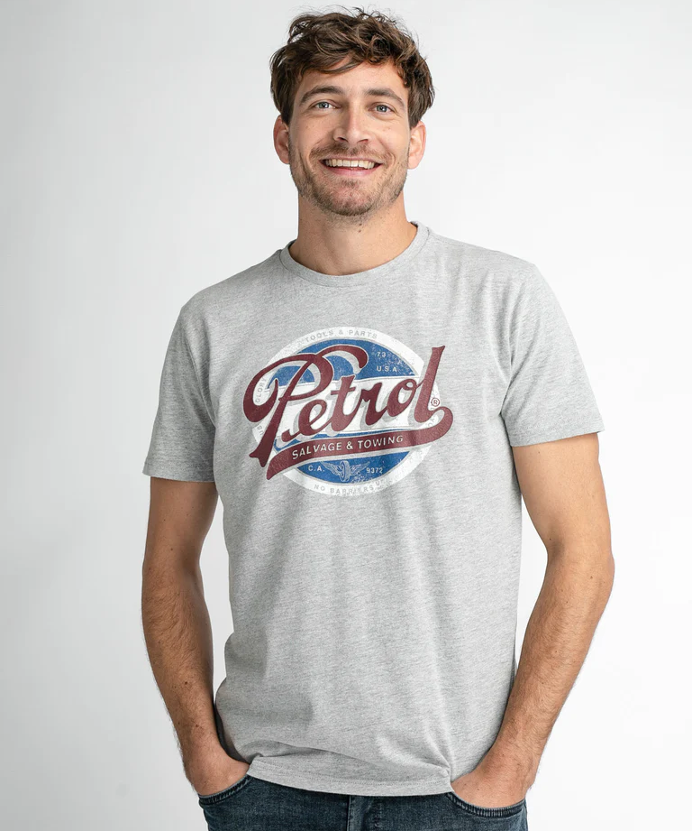 Tee-shirt manches courtes à logo - Metal Melee - PETROL INDUSTRIES