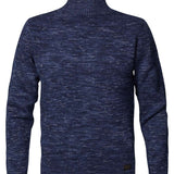 Pull col roulé - bleu chiné - Petrol Industries