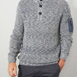 Pull col montant - gris - Petrol Industries