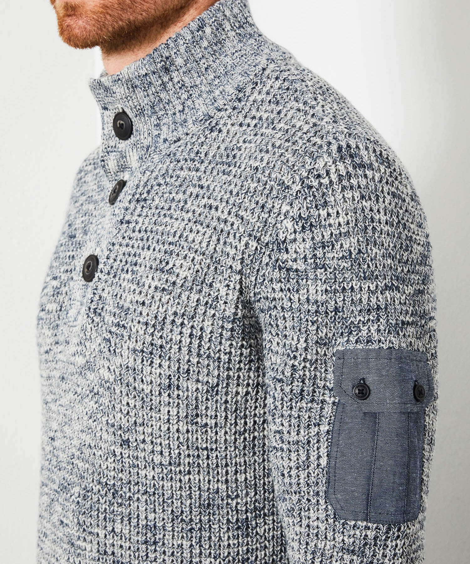 Pull col montant - gris - Petrol Industries