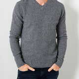 Pull col V en tricot - noir - Petrol Industries