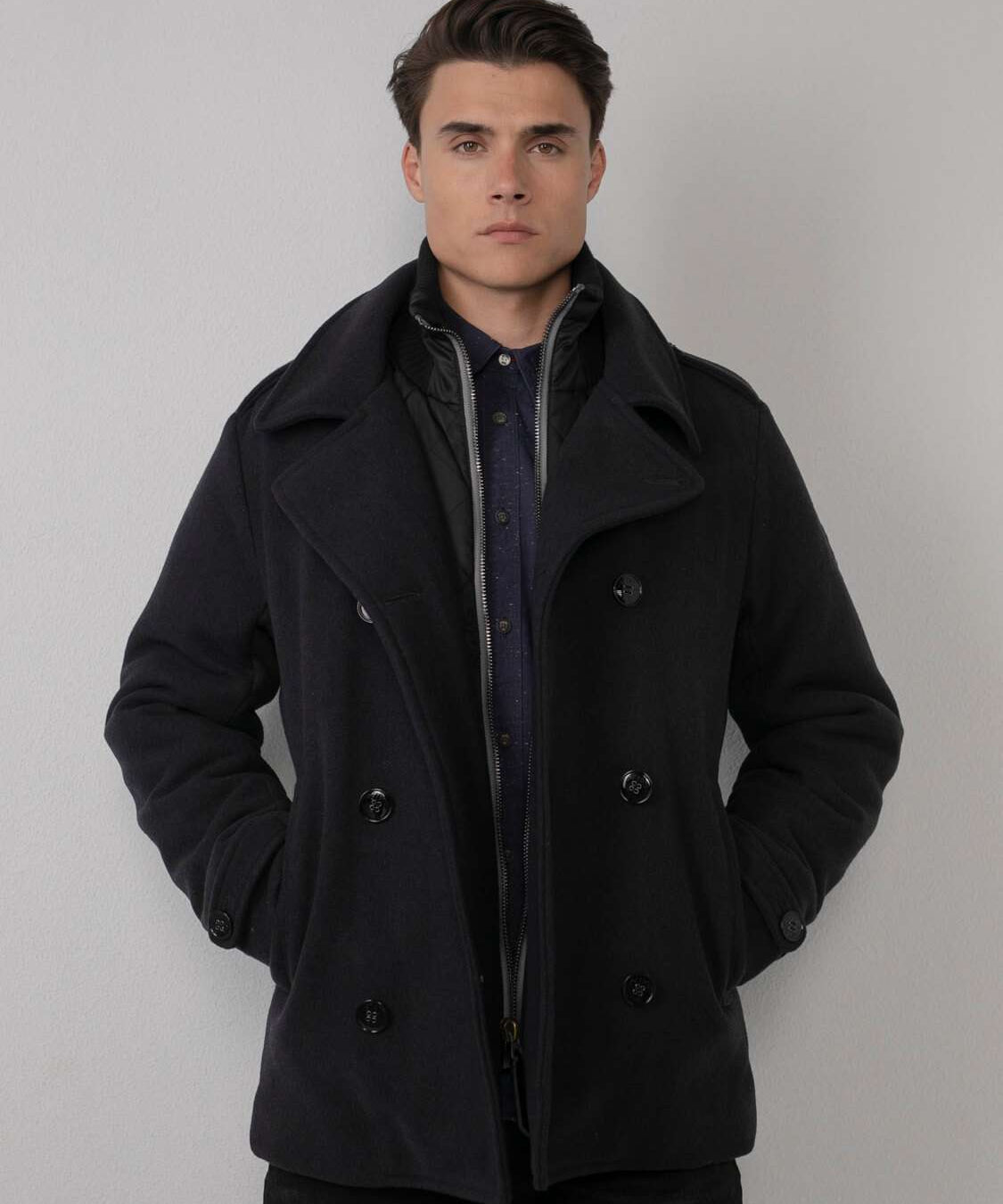 Manteau classique style caban - Dark navy - Petrol Industries