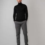 Col roulé en tricot fin - Black - Petrol Industries