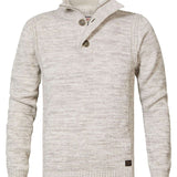 Pull en tricot boutonné - Antique white - Petrol Industries