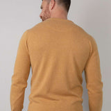 Pull en tricot fin à col V - Blazing Sand - Petrol Industries