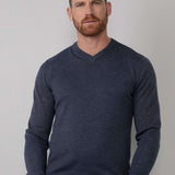 Pull en tricot fin col V - Dark Petrol - Petrol Industries