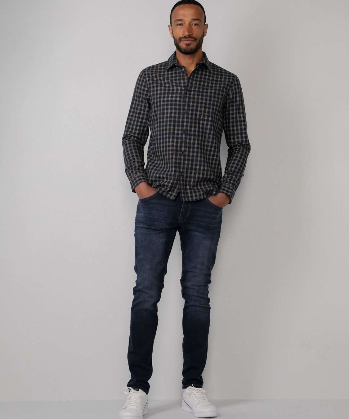Chemise à carreaux  N°424 - Dark Petrol - Petrol Industries