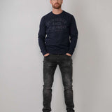 Sweart-shirt à imprimé - Dark Navy - Petrol Industries
