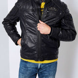 Blouson motard noir