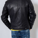 Blouson motard noir