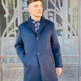 Manteau long marine