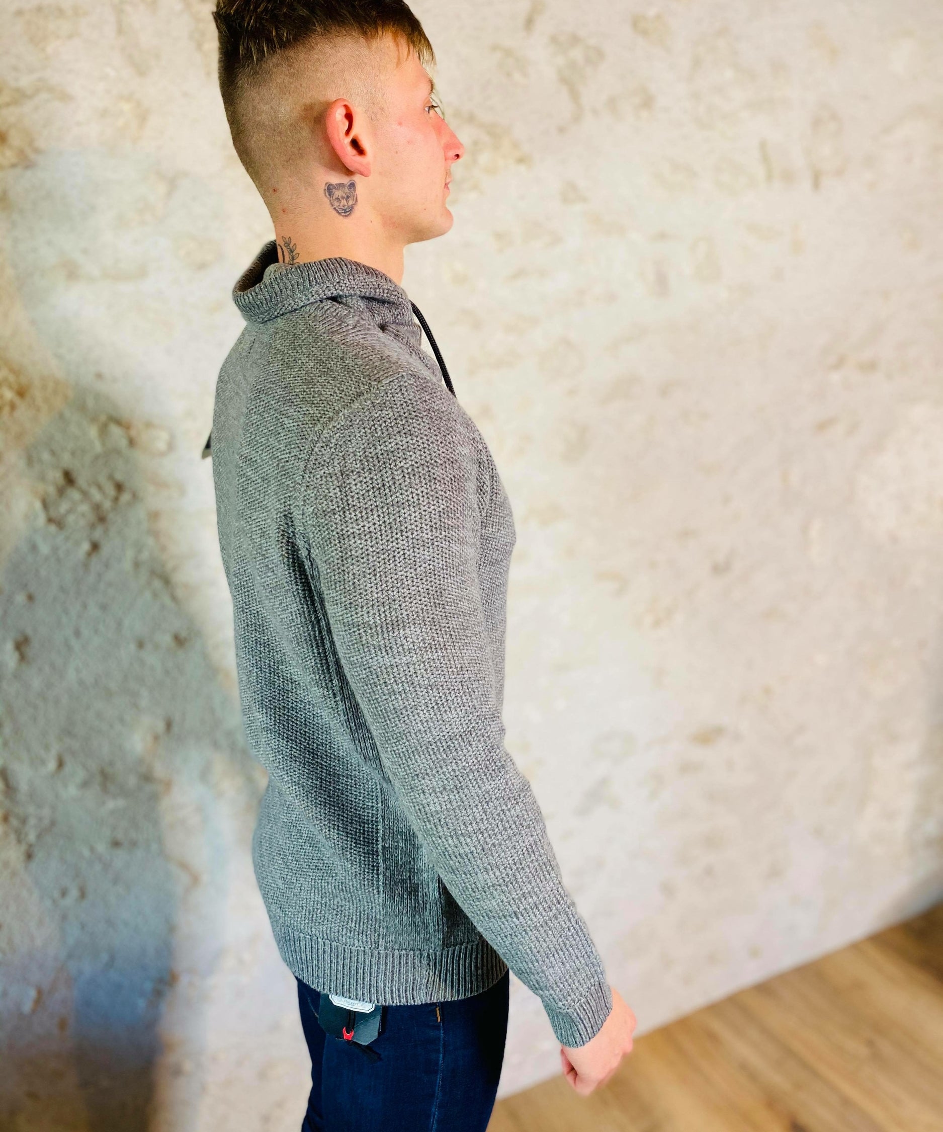 Pull col montant - gris - PETROL INDUSTRIES