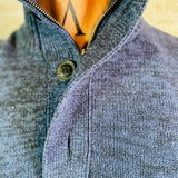 Pull col camionneur bleu