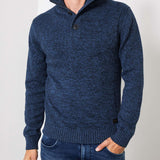 Pull col camionneur bleu