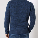Pull col camionneur bleu