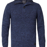 Pull col camionneur bleu