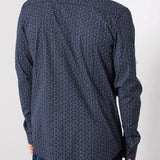 Chemise bleu à motif