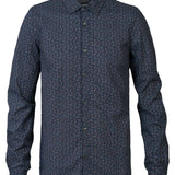 Chemise bleu à motif