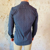 Chemise bleu à motif