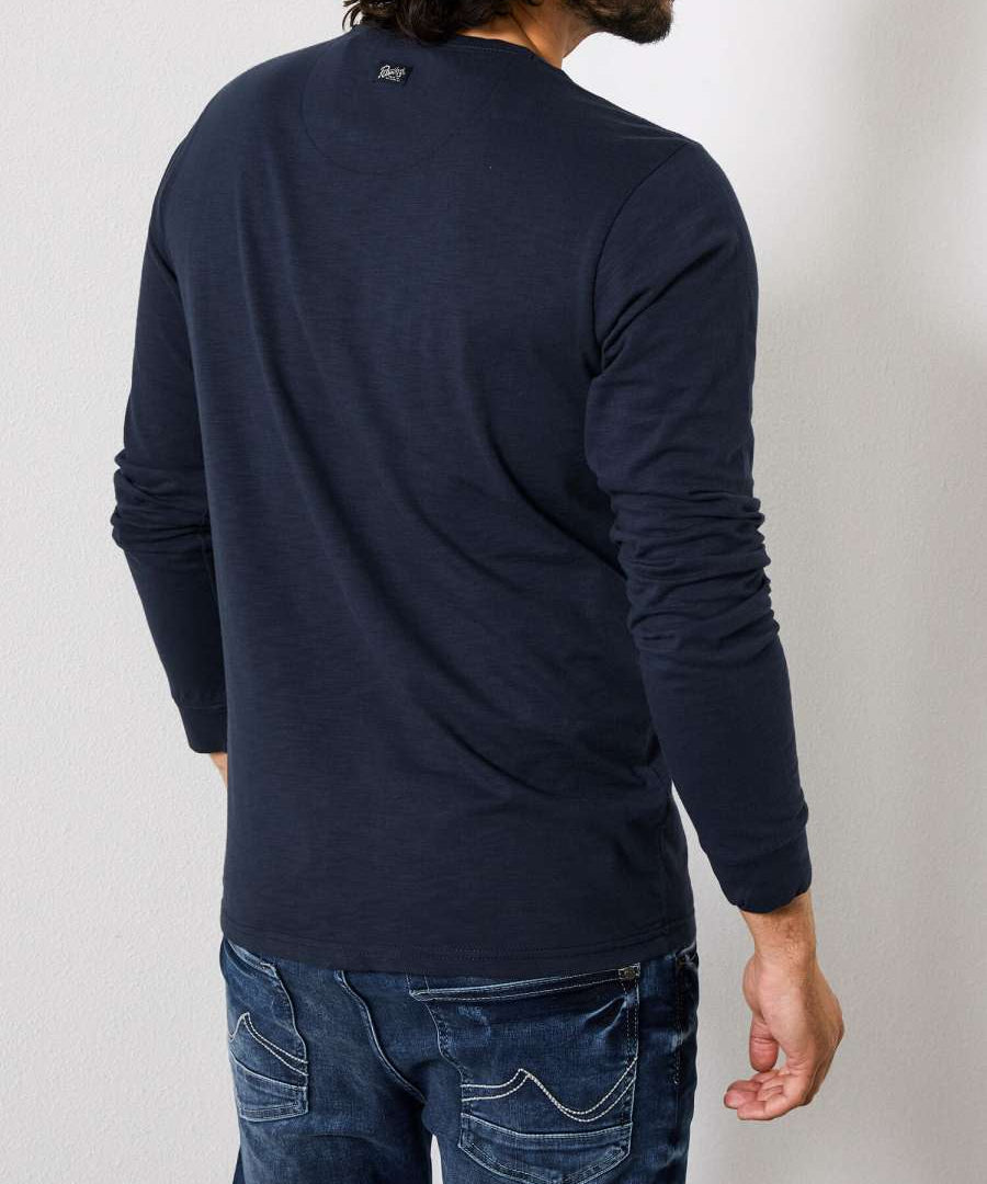Tee-shirt manche longue marine