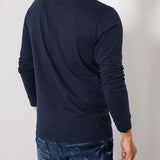 Tee-shirt manche longue marine