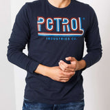 Tee-shirt manche longue marine