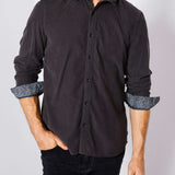 Chemise en velours Gris