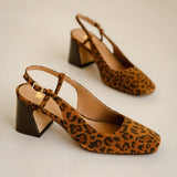 Slingback à talons Maddie - Léopard - BOBBIES FEMME