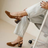 Slingback à talons Maddie - Léopard - BOBBIES FEMME