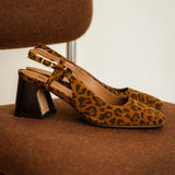 Slingback à talons Maddie - Léopard - BOBBIES FEMME