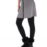 Jupe maille jacquard à carreaux - Ecru - Sun Valley femme
