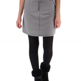 Jupe maille jacquard à carreaux - Ecru - Sun Valley femme