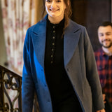 Manteau long - Bleu Céleste - I.Code
