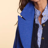 Manteau long - Bleu Céleste - I.Code