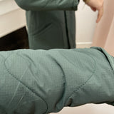Manteau long matelassé à capuche MA560 - Deep forest - LOLA ESPELETA