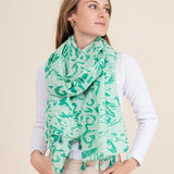 Echarpe imprimée - Vert - MAR&CO