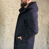 Manteau à capuche Navy