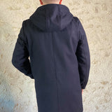 Manteau à capuche Navy