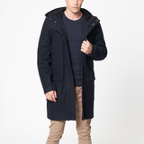 Manteau à capuche Navy
