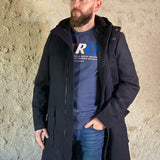 Manteau à capuche Navy